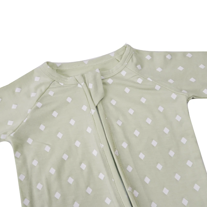 Organic bamboo baby romper pajamas baby onesie custom newborn zipper sleepsuit printed jumpsuit sleepwear babies infant clothes