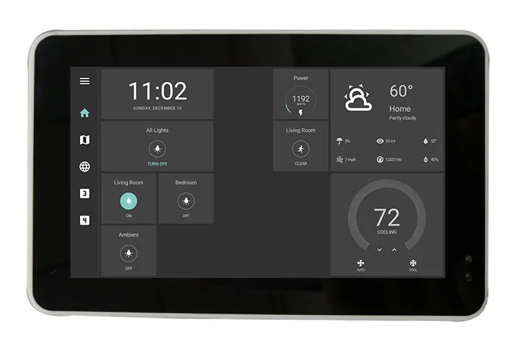 Smart Home Android Flush Screen 5 Inch POE Tablet With Inwall Mount