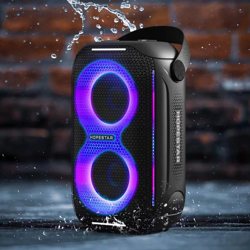 For Hopestar Party 200 MINI 20W Wireless Speakers for Party Colorful RGB Light IPX6 Waterproof Speaker