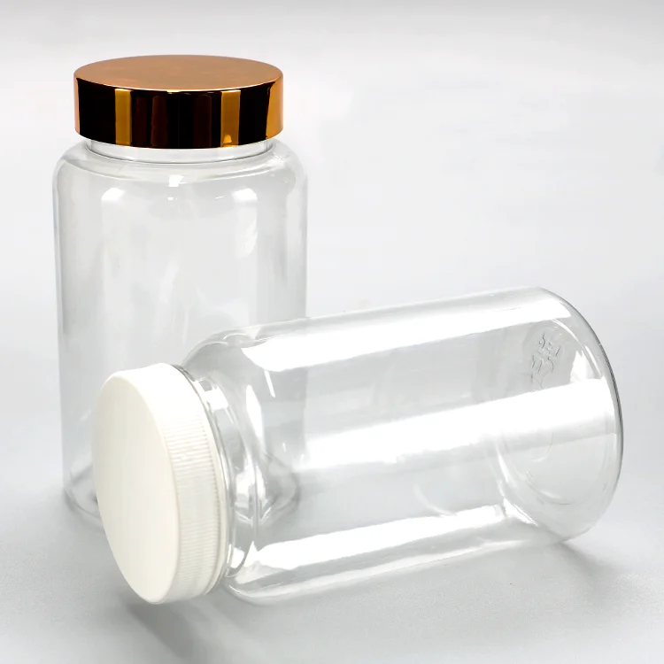 15Ml 20Ml 30Ml 50Ml Custom Pet Transparent Clear Pills Premium Medicine Plastic Capsule Bottle With Screw Cap
