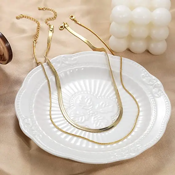 Hot selling products 2023 high quality chunky necklaces women jewelry stainless steel gold twisted rope chain necklace