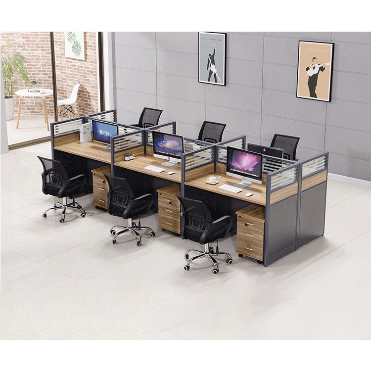 Multifunction Furniture MFC Open Layout Executive desk 2 3 4 6 8 seater open modular office cubicle workstation partition
