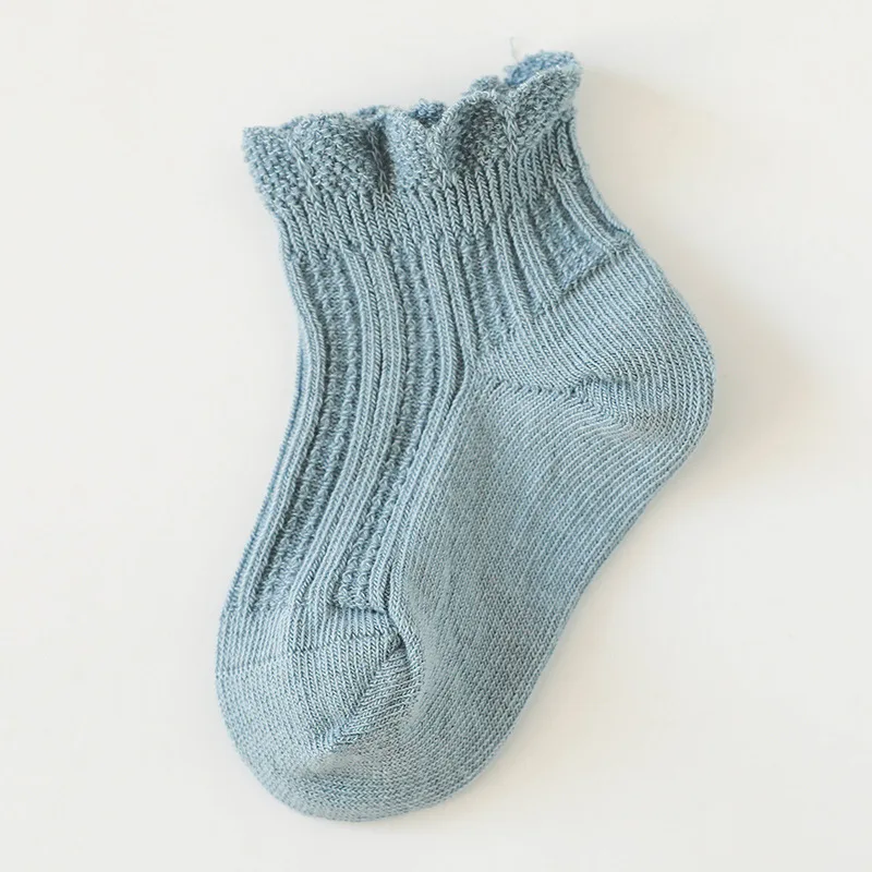 Baby summer Thin breathable infant toddler girls  mesh ruffle children silk transparent socks