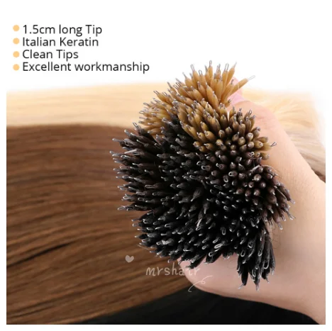 Mrshair Ready to Ship 50% off 20inches 100g nano tip remy european hair no minimum order metal tip nano link hair extension