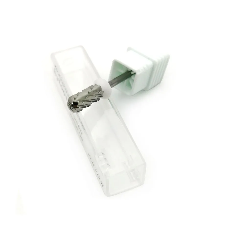 HYTOOS Round Top Small Barrel Carbide 5XC Nails Drill Bit Remove Thick Gel Manicure Drills Accessories Tool Supplier