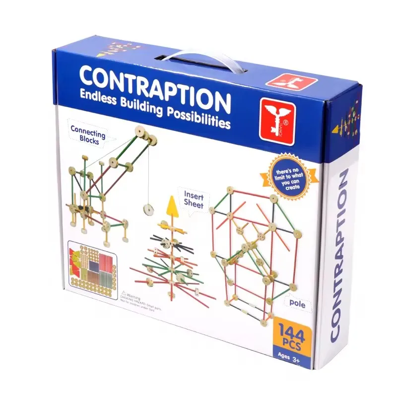 Wooden Education Smart Educational Set Big Balance Contraption Block Game Toys DIY Kids Wooden Toys Inserting And Disassembling