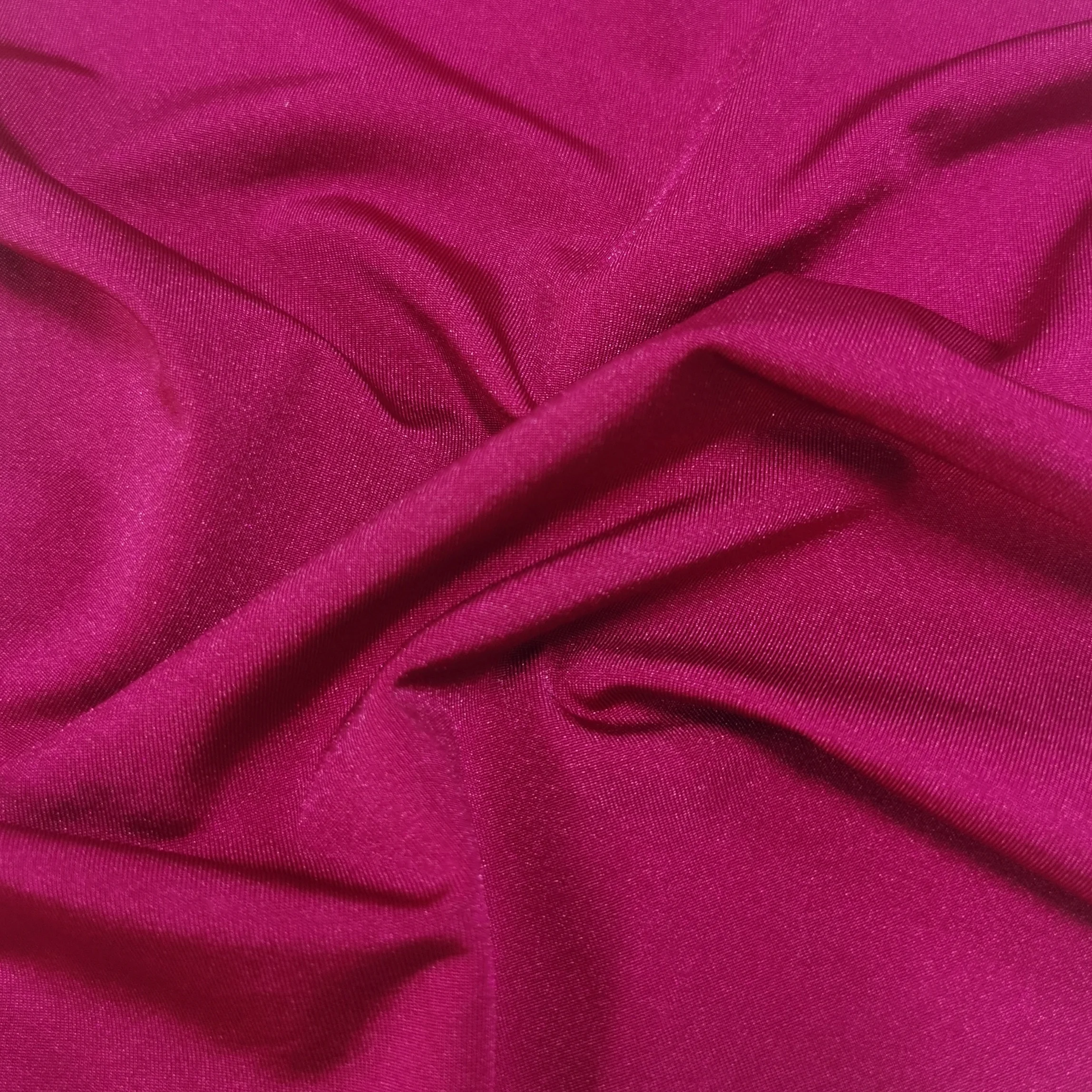 2022 Runlam New design single shiny micro fabric jersey knitting 92 nylon 8 spandex 4 way stretch fabric for underwear