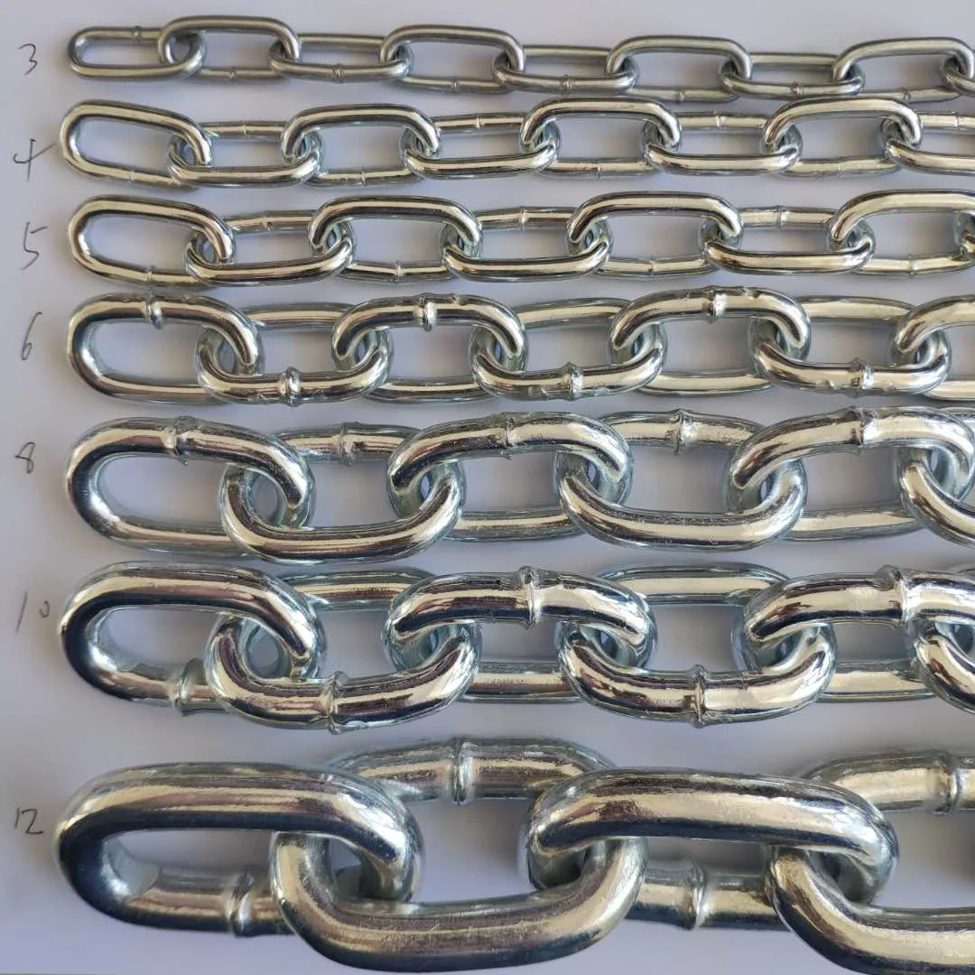 Mild Steel Chain Galvanized Medium Link Chain GI G30 Link Chain