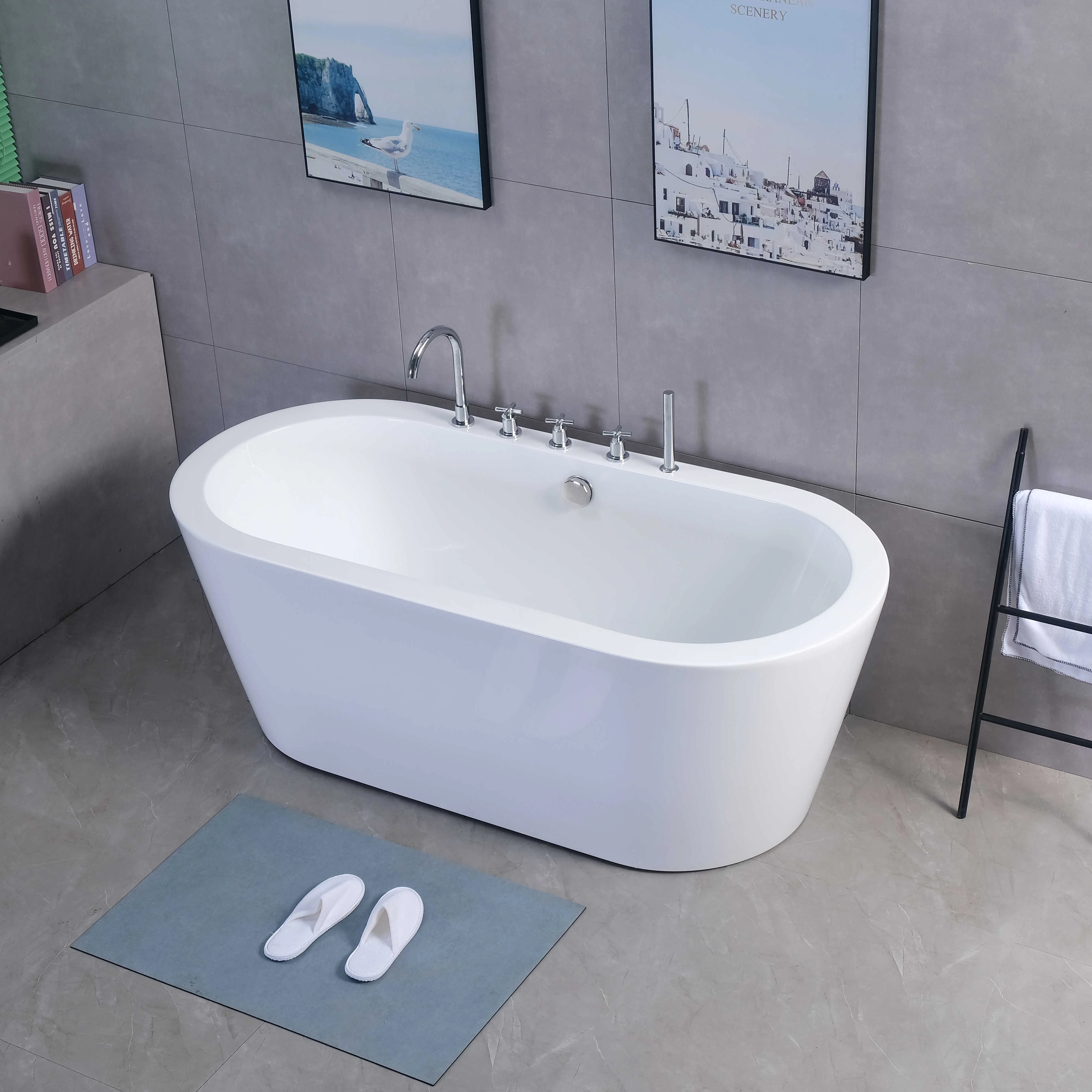 Hot selling free stand bathing tub for luxury bathroom cheapest acrylic freestanding adult modern fiber glass bath tubs bathtub
