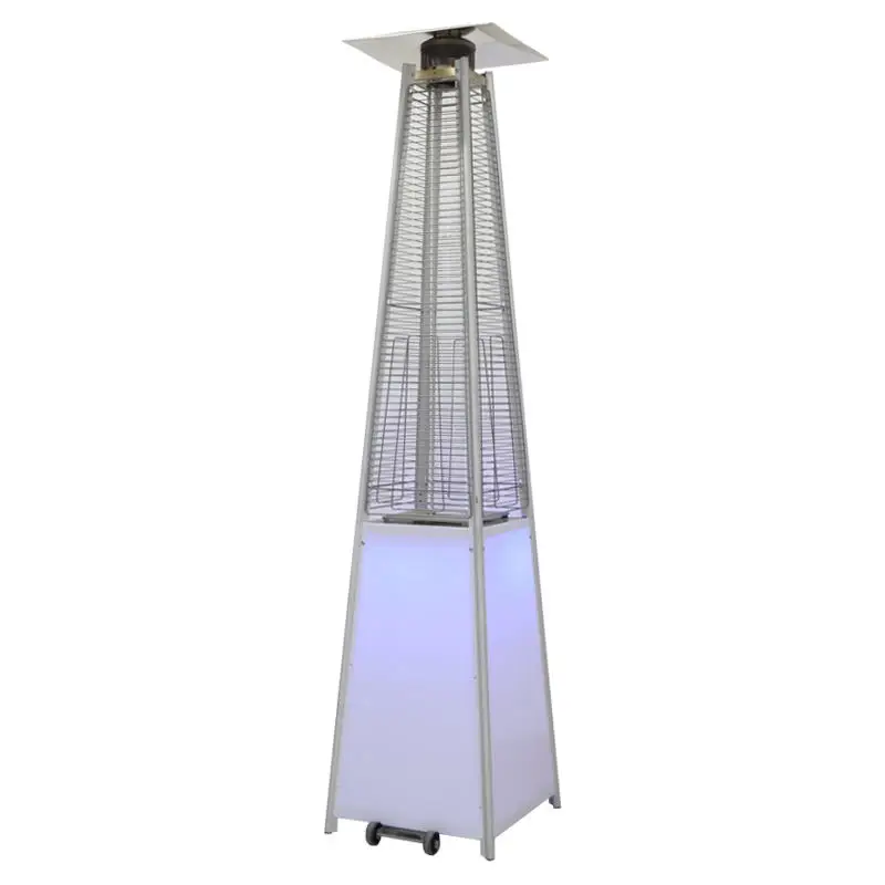 Unique Hot Sale Designer Led Pyramid Natural Glass Patio Heaters For Garden
