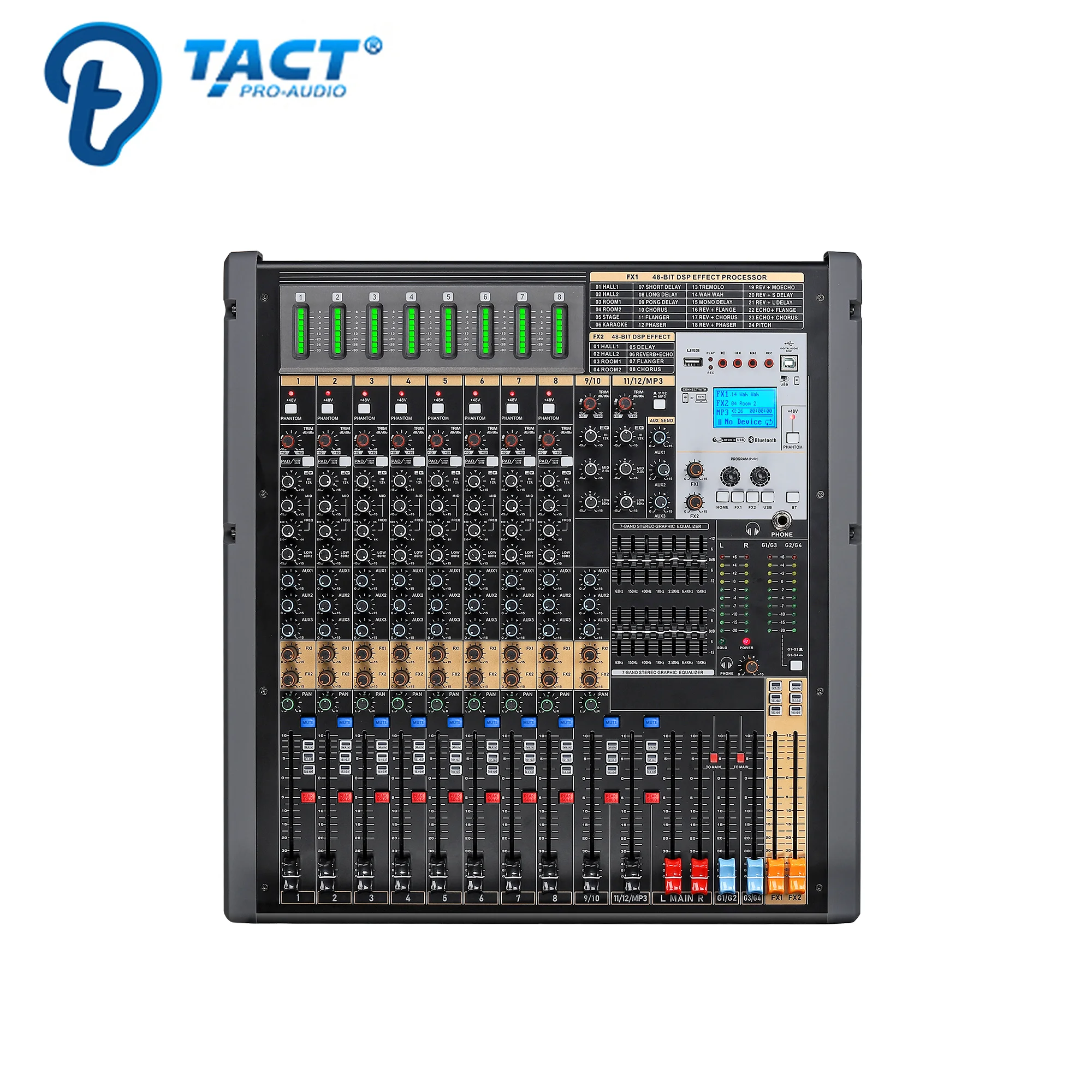 hot selling  dj mixer professional sound equipment 16 channel audio mixer