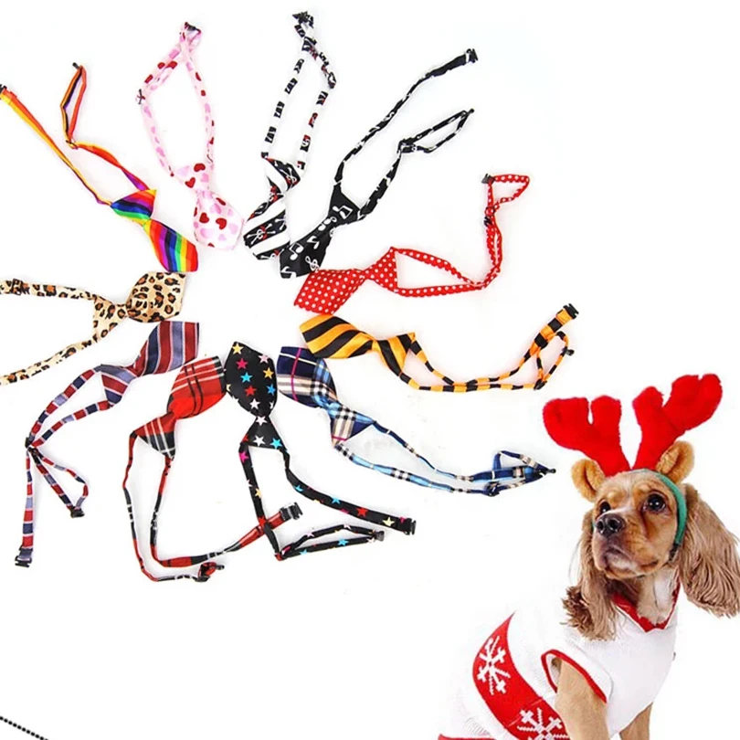 Модный формальный хлопковый галстук-бабочка в виде животных, классические полосатые галстуки-бабочки для собак, кошек, красочные галстуки-бабочки, галстуки-бабочки для домашних животных