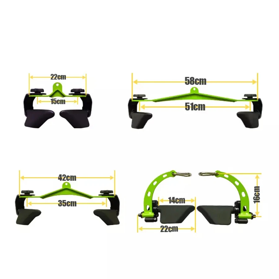 Home Gym Fitness Spreader Bar Multi-Grip Wide lat pull down bar neutral grip Long Bar for Cable Pulley System Machine T-bar Row