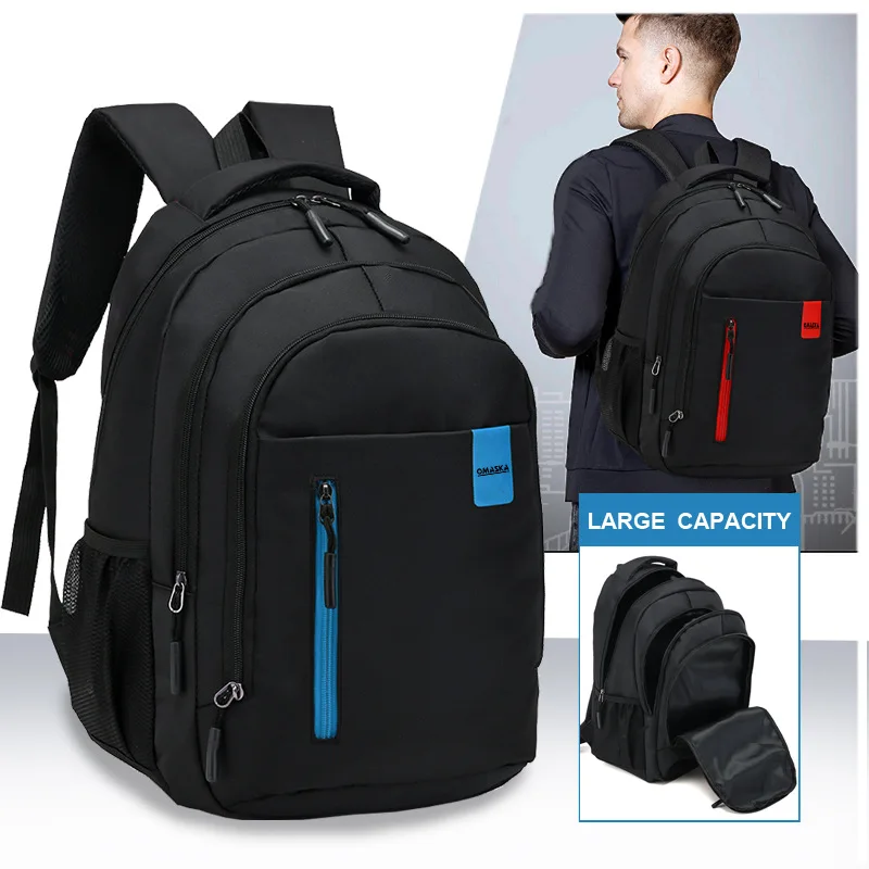 Custom Logo Waterproof Laptop Backpack mochila escolar Nylon Oxford Unisex Laptop Backpack Travel Backpack School Bags