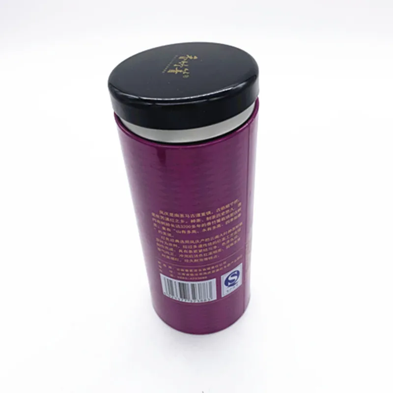 
packaging child resistant biue film video round metal big vintage snus puzzle tin box 