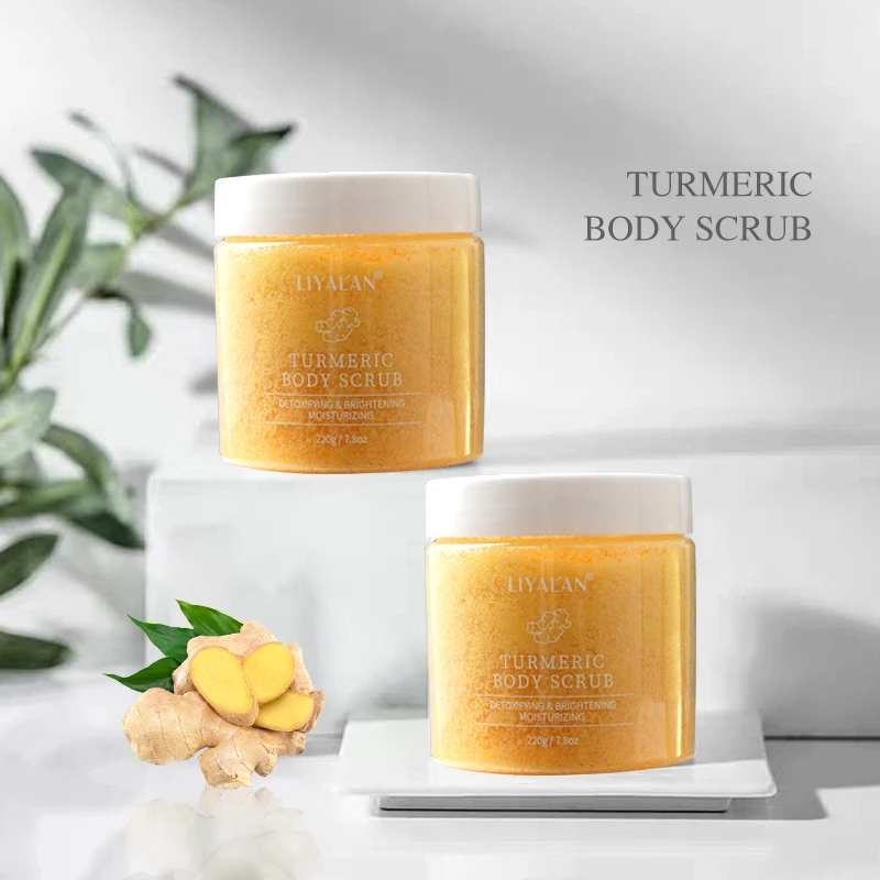 Wholesale Private Brand Clean Smooth Skin  Exfoliating Turmeric Face&Body Scrub
