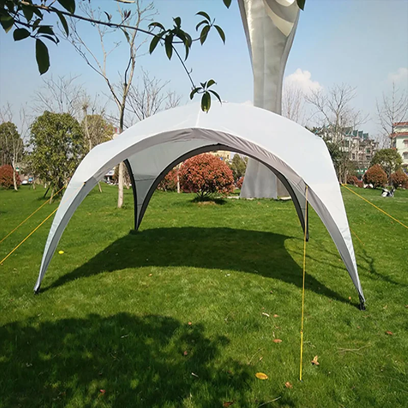 OEM/ODM Easy Beach Tent 14ft Canopy Shades Tent Ground Pegs Stability Poles Sun Shelter Rainproof Waterproof Camping Trips Party