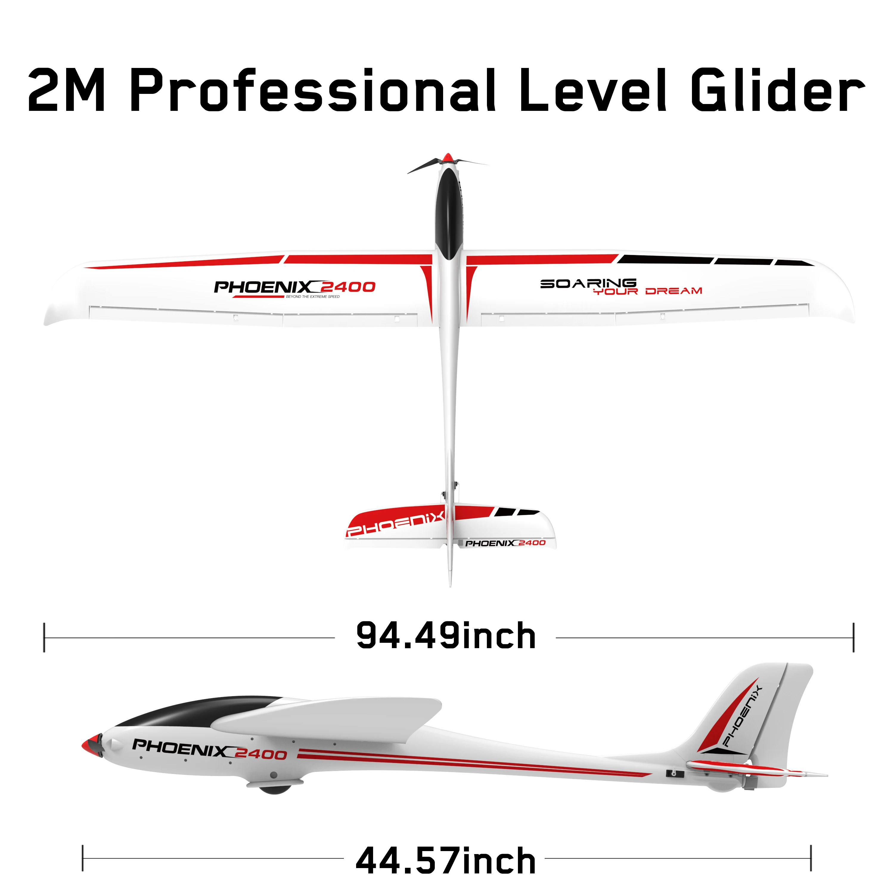 Volantex PNP персонализированный стиль прочный белый Электрический rc парусник Phoenix 2400
