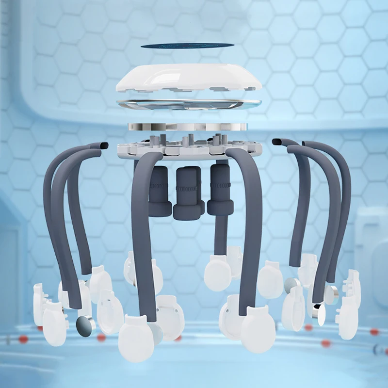 New Arrivals Soft Vibration Relax Electric Silicone Massage Scalp Massager Octopus Head Massager