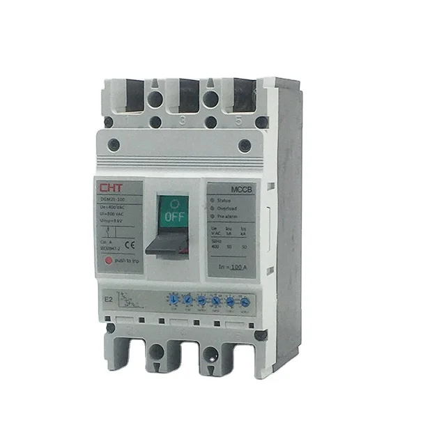 KEMA 100A 3P current adjustable molded case circuit breaker