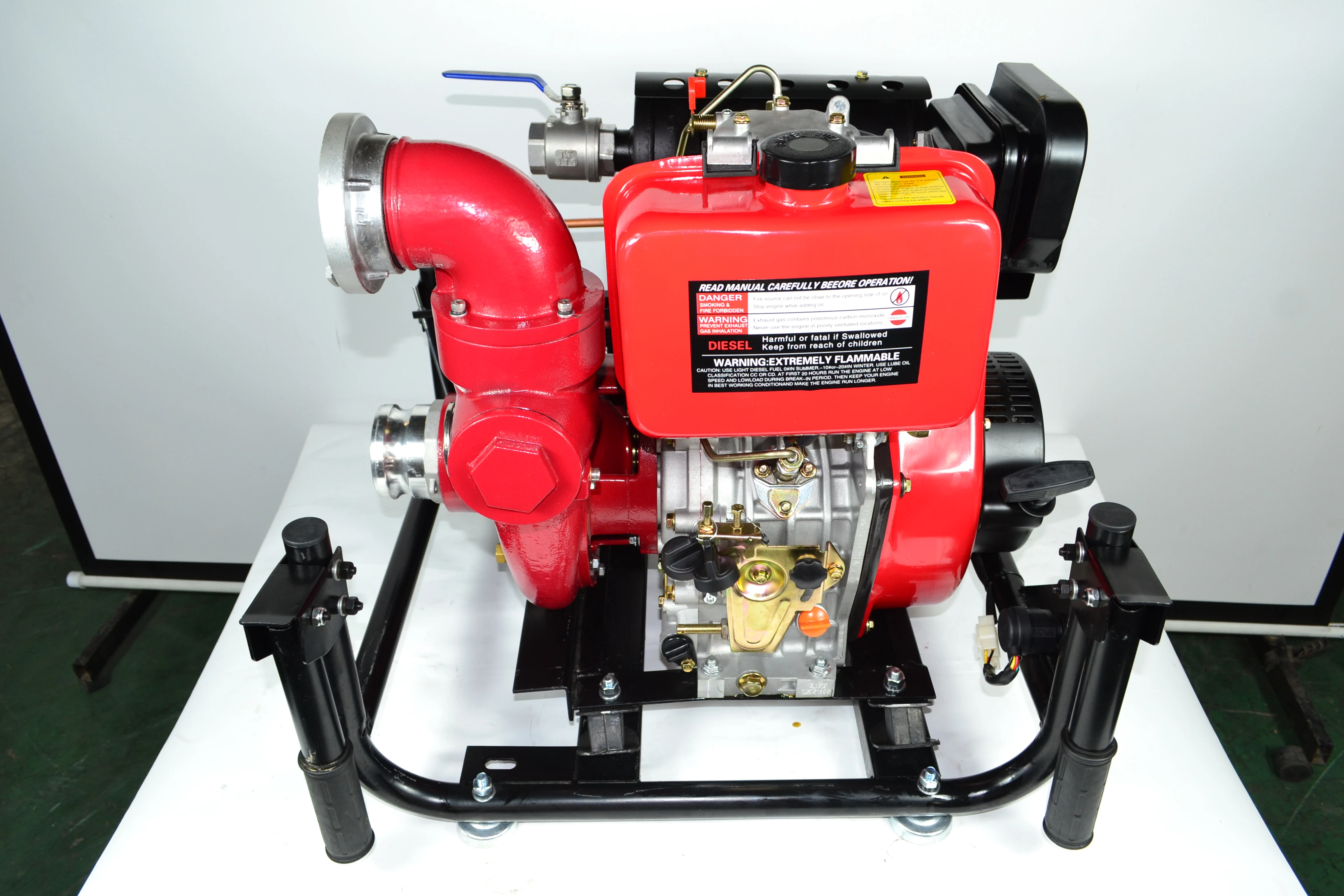 90m Lift 3inch 80mm Factory Price 13HP Recoil Electric Start Self Priming Pump for Irrigation and Agriculture