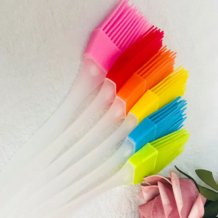 Домашние кухонные инструменты для выпечки высокотемпературная пищевая пластиковая ручка силиконовая щетка масла