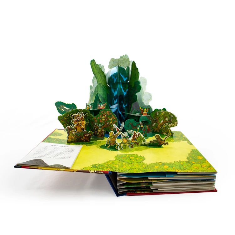Китайская известная Книга Историй 3D картина полноцветная печать CMYK производитель всплывающих книг