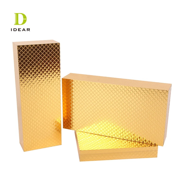 Factory wholesale gold luxury mdf wooden customized glossy clamshell box for essential oil and honey