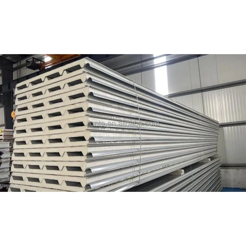 Pu Foam Wall Pir Insulated Sandwich Panels  Polyurethane Corrugated Sandwich Roofing Panel