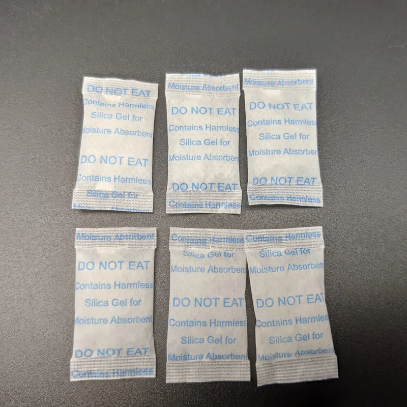 high quality 1g 5g 10g 1000g super dry white blue customized  silica gel pharmaceutical use food standard desiccant