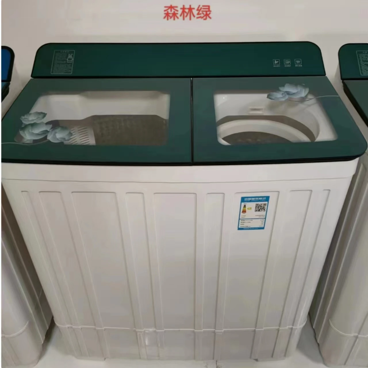 New style sells well 15 kg large capacity double steel washing machine, household semi-automatic double drum washing machine