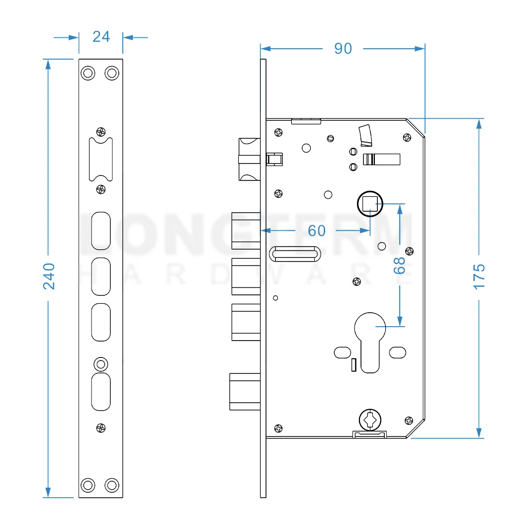 Security Biometric Electric Door Lock Smart Fingerprint Digital Safe Door Lock Electronic Wifi Tuya Smart Door Lock for Home