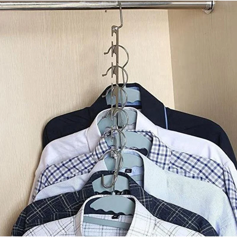 2019 Hot Sell Space Saver Saving Wonder Metal Magic Hanger Clothes