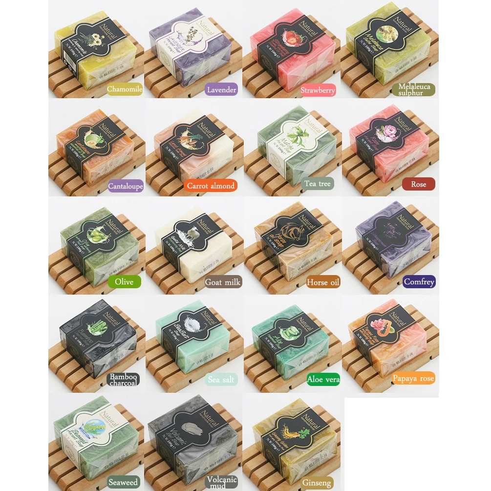 Bathing Packaging Shampoo Plant Whitening Luxury Essential Organic Oil Bath Face Body Natural Bar Toilet Handmade Soap