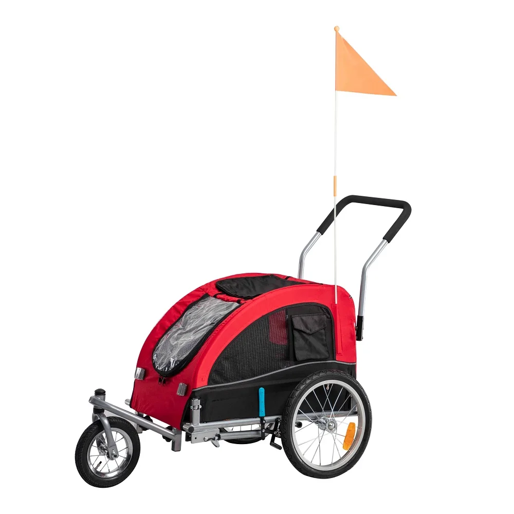 2020 hot selling pet dog bike bicycle trailer stroller, dog trailer for pet