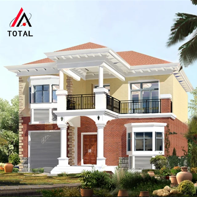 prefab duplex house modern light gauge steel structure villa prefab house for canada