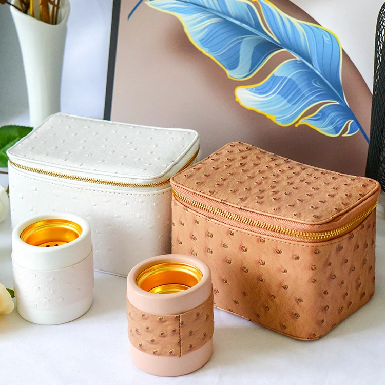 factory mini travel censers leather bag