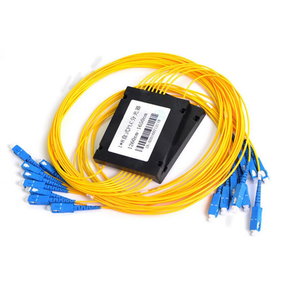 1X8 мини оптическое оборудование 4 8 16 Way волоконно-оптический ПЛК сплиттер с/без разъема