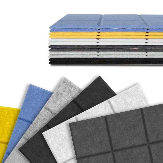 Factory Direct Soundproofing Self-adhesive Polyester Fiber Acoustic Panels Wall Panels