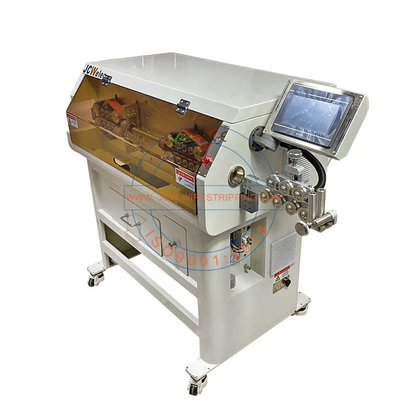 JCW-CS19 Automatic utp cable jacket peeling equipment 120mm2 large wire cutting and stripping machine