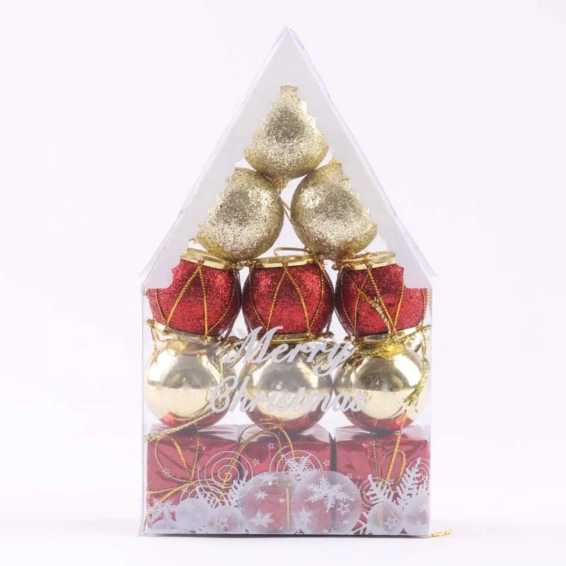 Дешевая цена, хорошая упаковка, 4 см, рождественские подвесные украшения для дома, орнамент, мяч