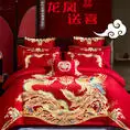 2023 New  100 s long staple cotton wedding bed sheets 4-piece set luxury bedding sets embroidery bed cover