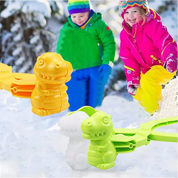 Outdoor Snowball Maker Clip Children Plastic Snow Beach Sands Making Ball Mold Tool For Winter Adults Snowball Fight Toys Set