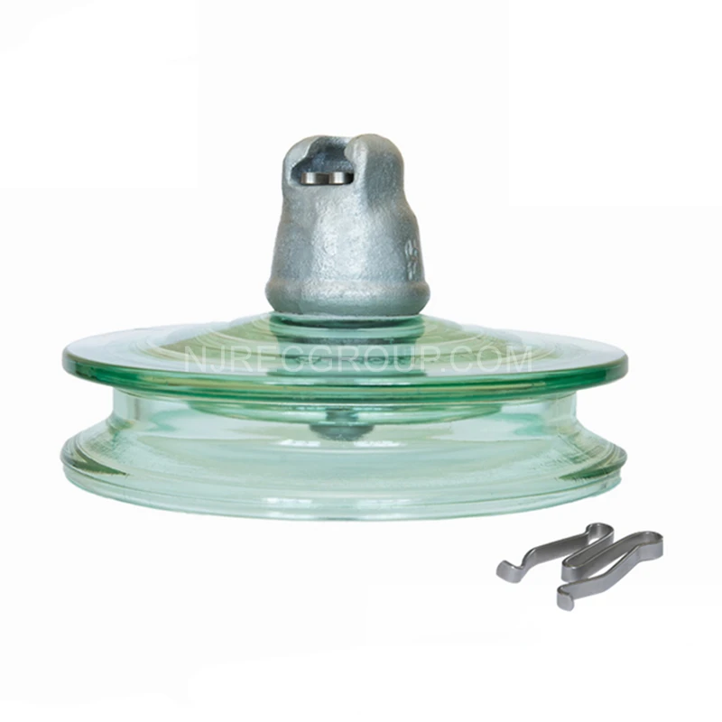 LXQY-70 70KN disc suspension glass insulators
