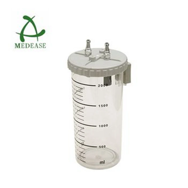 Hospitlar Other Emergency Head Panel Suction Jar Apparatus Medical 2L/1L Suction Bottle For Suction Machine