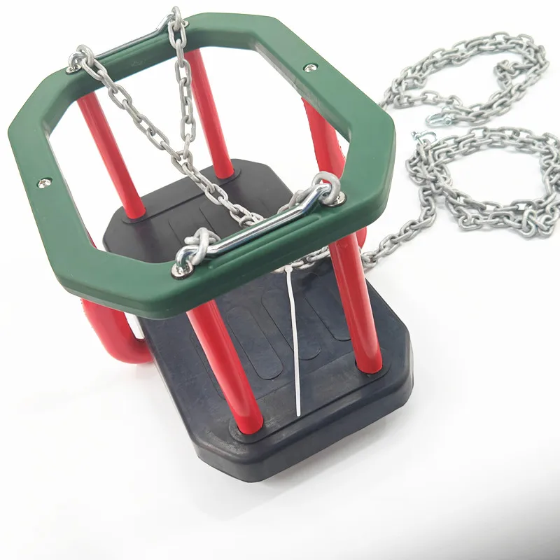 Jiayi outdoor playground plastic board children swing with rope