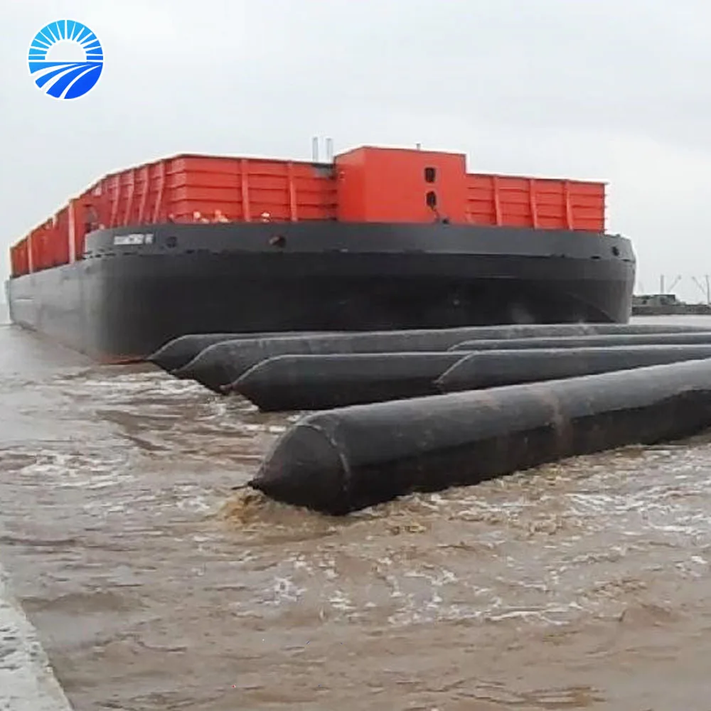 eco-friendly nature rubber high buoyancy floating pontoon, marine rubber airbags