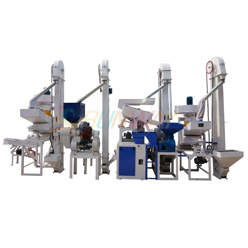 Automatic small rice mill machine with destoner good price for Ghana