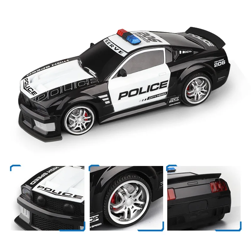 Scale 1 12 mustang police car wireless control simulation toys children RC toy car birthday gift remote control drift car