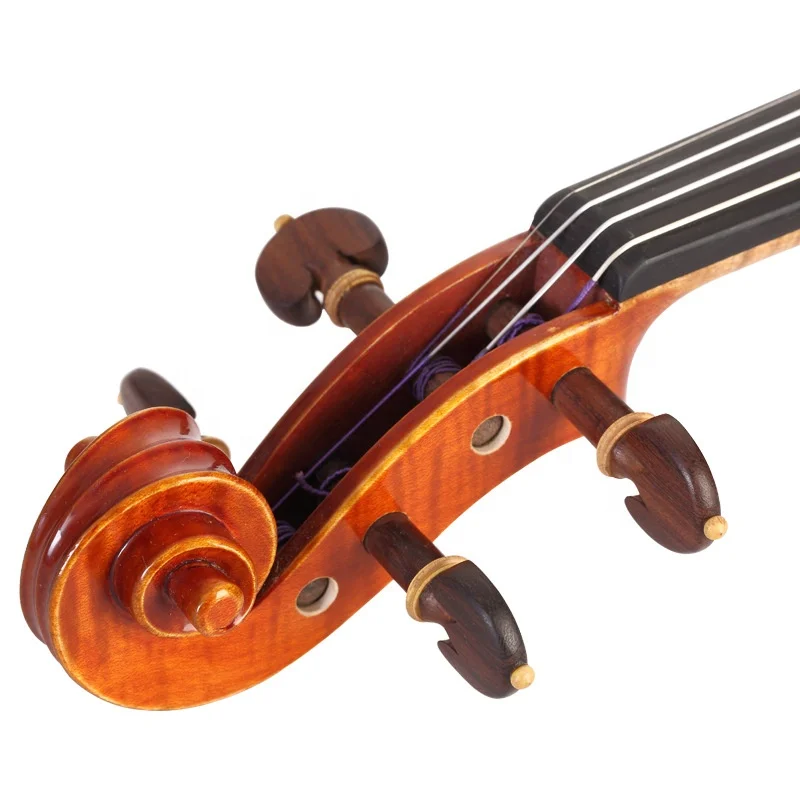 2022-BROCKES Handmade German Violin Oil Varnish Solid Wood Violin With Bow 4/4Handmade Violin,German Violin,Violin Bow 4/4